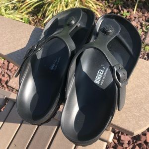 BIRKENSTOCK EVA GIZEH SANDAL BLACK SIZE 6